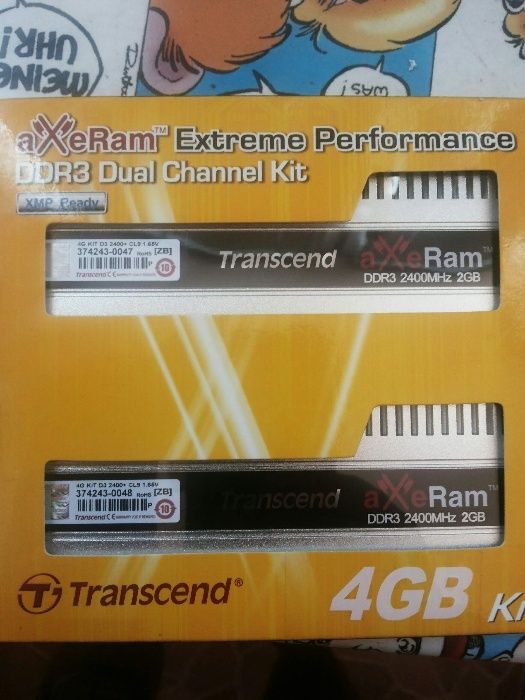 Озу оперативная память комплект 4 g ( 2 шт х по 2 Gb)