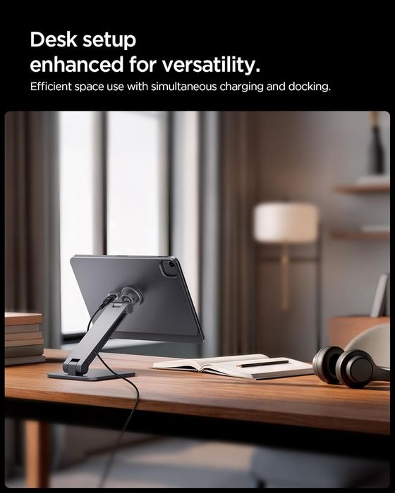 Магнітна бездротова зарядна підставка Spigen для IPad Mag Fit