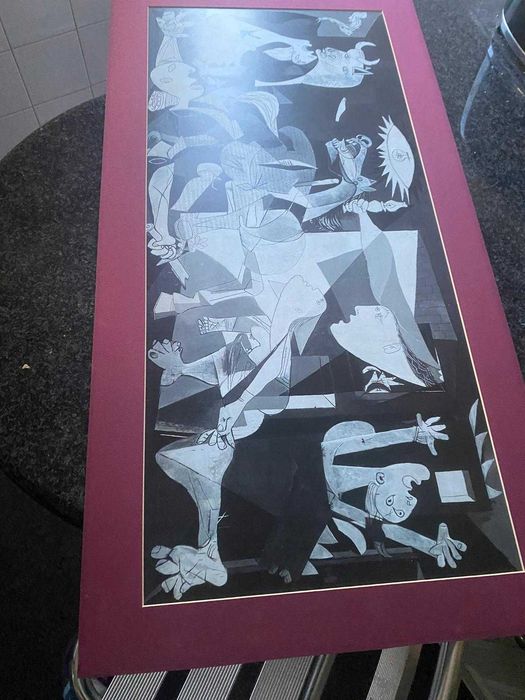 Guernica de picasso em kline com passpartout