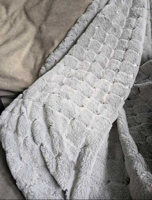 Розкішний плед кролик, шиншила євро