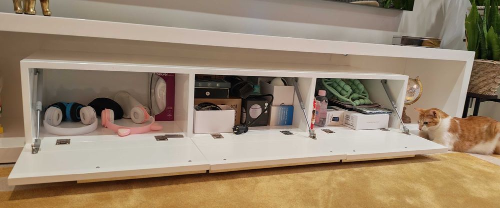 Móvel TV Branco lacado