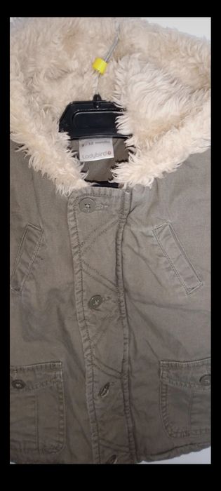 Kurtka na kożuszku Ladybird dla dziecka9-12 m khaki