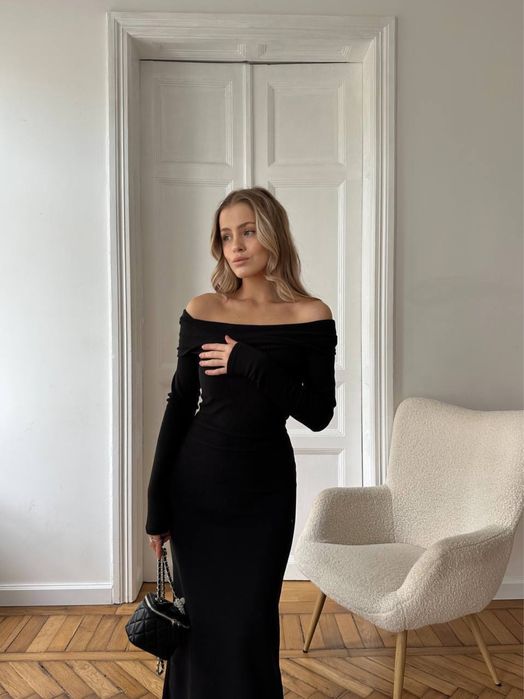 Тепленька жіноча сукня в рубчик, ангора. Подовжене платя, купити