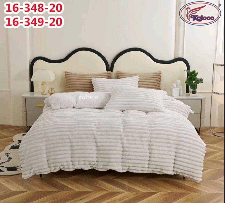 Постільна білизна Полуторка та Євро Шарпей Велюр Koloco