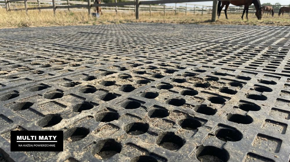 mata drenażowa pod konie boks padok wybieg karuzela myjka ujeżdżalnia
