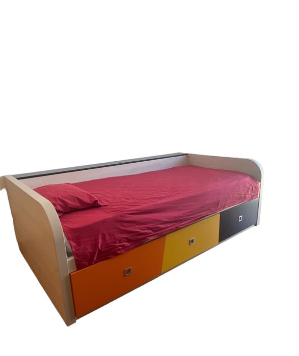 Cama solteiro com gavetas  c/ Nova