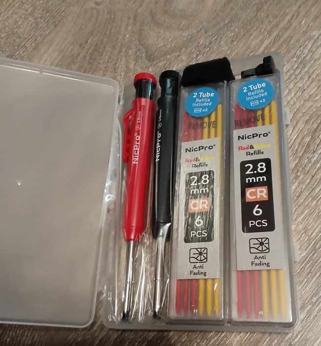 Столярний  цанговий олівец  NicPro 2.8mm, новий.