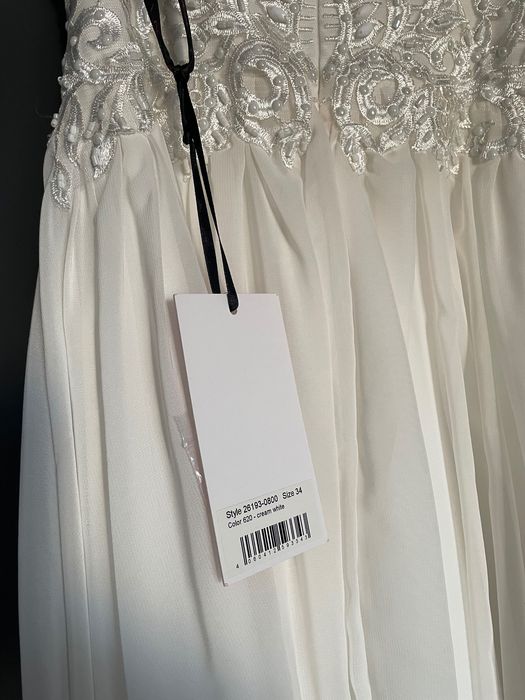 Laona Suknia ślubna z dekoltem w kształcie serca 34 / XS nowa z metką