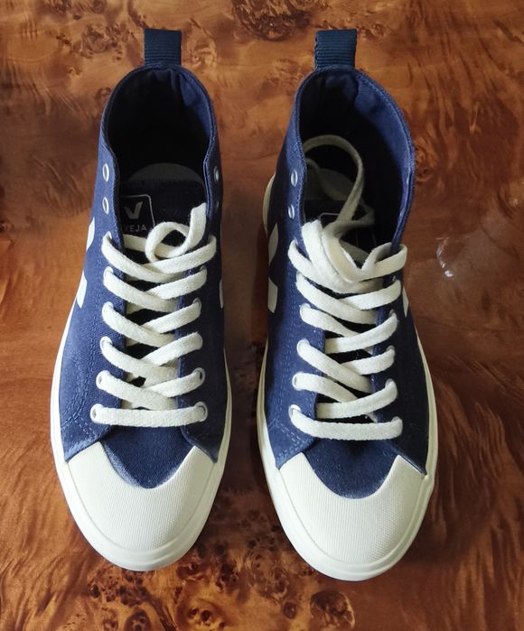 Tênis botas Veja azuis como novos t38