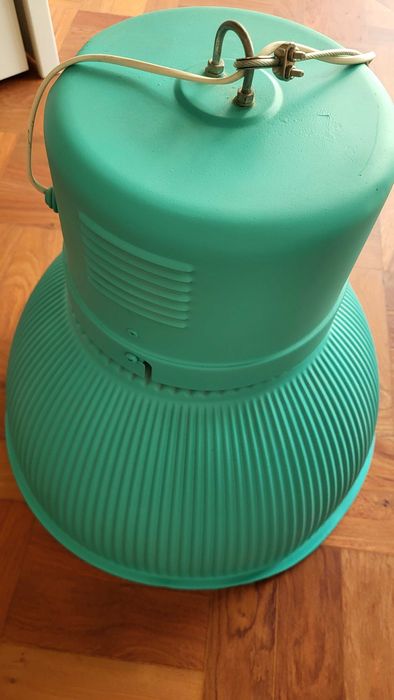 Candeeiro de Teto Industrial Vintage / Retro Verde Água