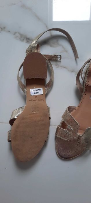 Sandały złote Alexio Giorgio rozm 38
