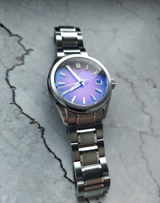 Zegarek Custom Mod NH35 Seiko GS Fioletowa Tarcza