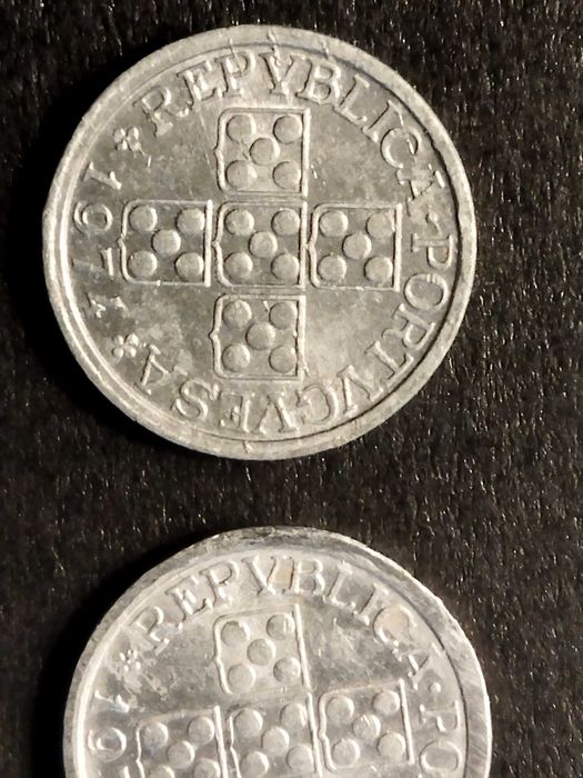 Moedas de 10 centavos alumínio