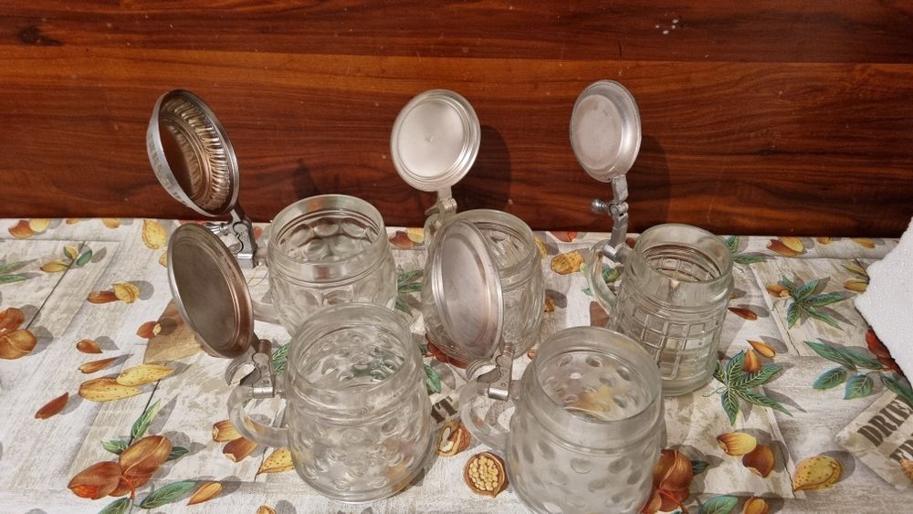 Kufel Kufle szklane z pokrywką