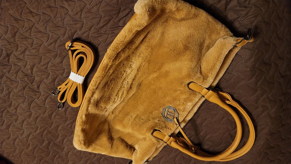 Сумка жіноча DUDLIN, штучне хутро, Італія