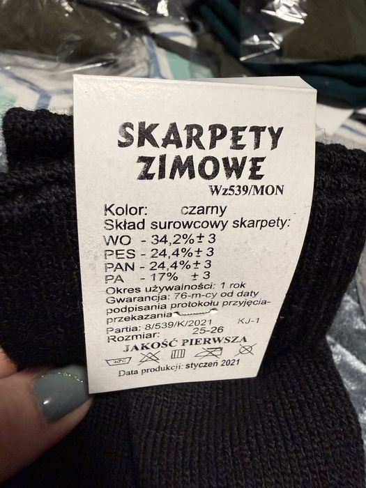 Skarpety wojskowe 8 par