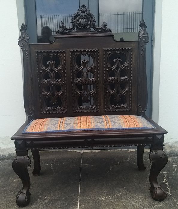 Antique Church Bench