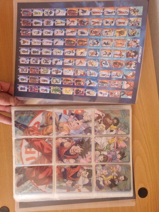 caderneta completa de dragon ball z super da panini