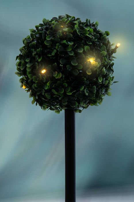 zestaw lampy solarne  3 kule  BUKSZPANOWYCH 27 LED