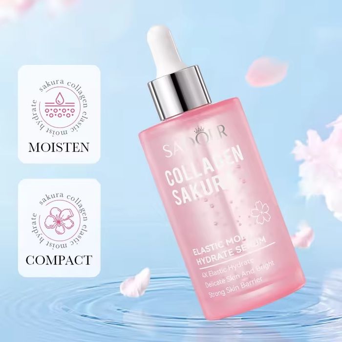 Zestaw kosmetyków SADOER Collagen Sakura do pielęgnacji twarzy.