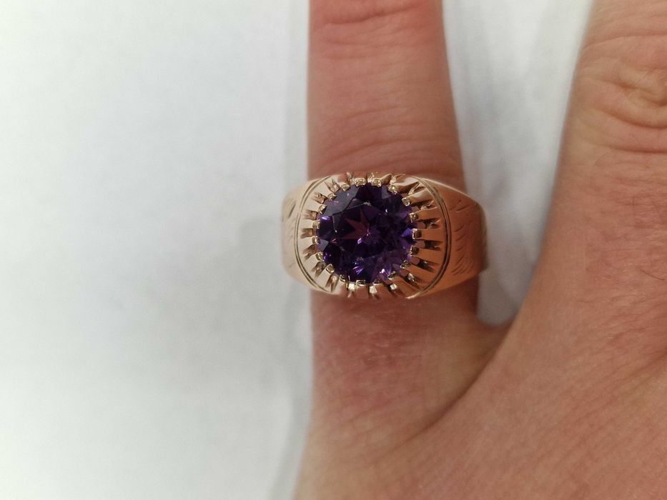 Złoty sygnet męski/ 583/ 5.34 gram/ R23/ Korund/ ZSRR od 1958