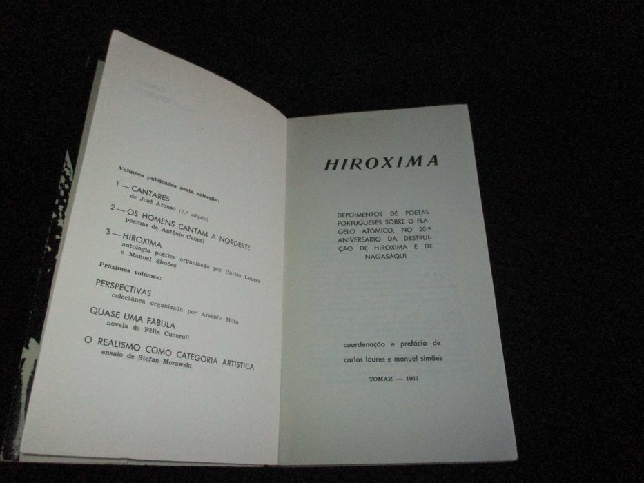 Livro Hiroxima Antologia de Poemas 1967