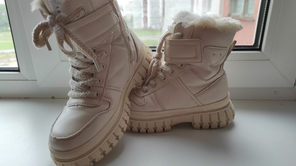 Зимові чоботи 34р, устілка 21.5см