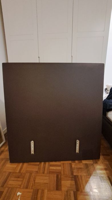 Cama de solteiro com arrumação+cabeceira