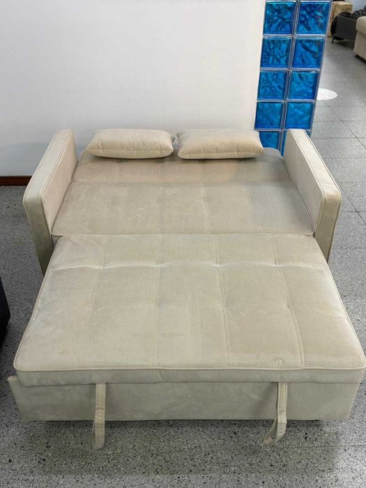 Sofá cama cor bege - entrega gratuita
