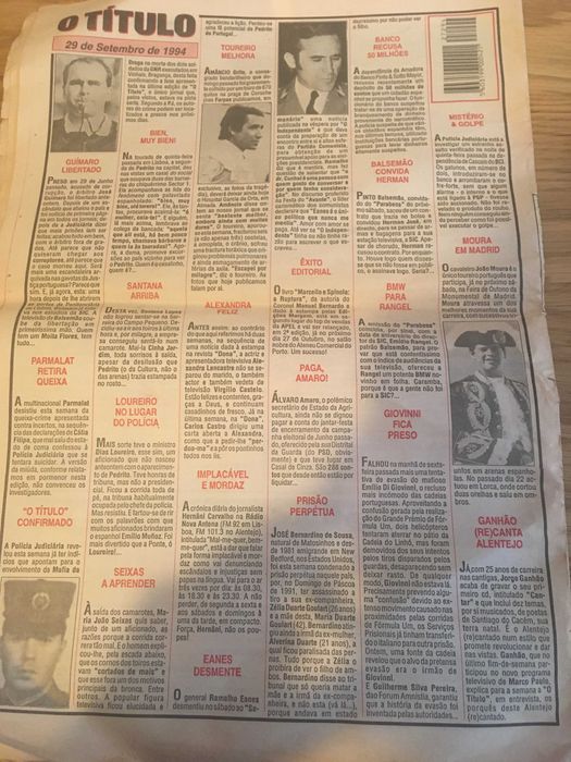 Jornal "O Título" edição 29 de Setembro de 1994