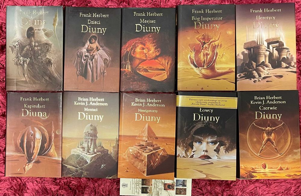 Frank Herbert-Kroniki Diunyt1-6+Mentaci,Nawigatorzy,Łowcy,Czerwie 10sz