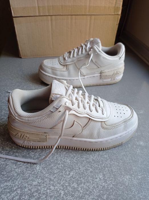 Кросівки шкіряні Nike Air Force 1 Shadow White -38.5р