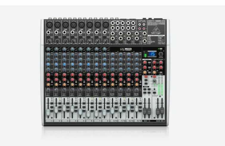 Mesa Behringer Xenyx X2222USB, ideal para estúdio, bandas e Live