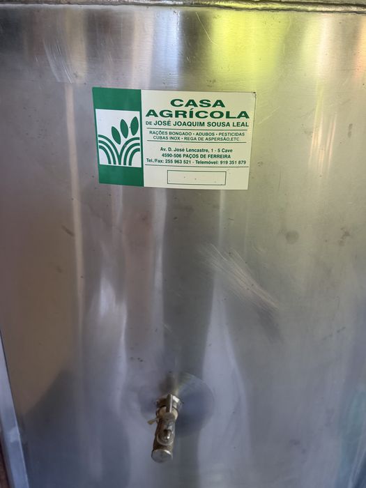 Cuba de inox para vinificação 500L