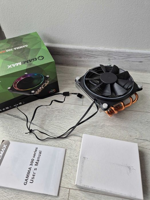 кулер для процесора Gamemax GAMMA300 Rainbow A-RGB. Висота 85мм.