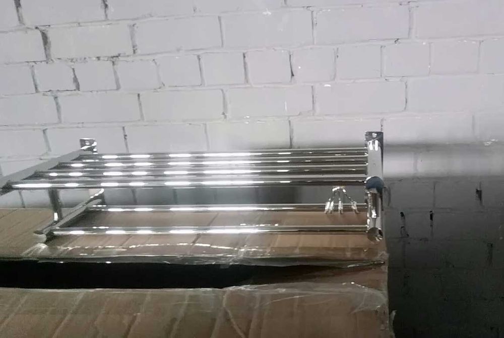 Полка для полотенец в ванную комнату, нержавеющая сталь, 026