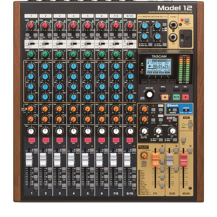 Tascam Model 12 digital mixer multitrack interface recorder