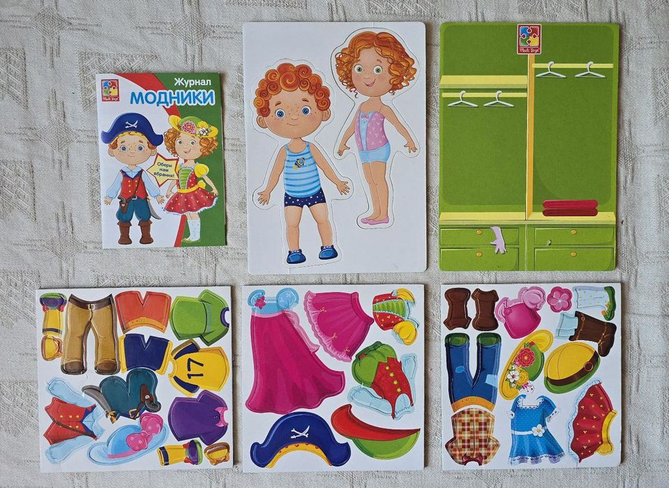 Настільна магнітна дитяча гра "Модники і модниці" Vladi Toys магнітна