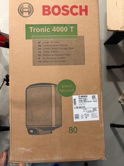 Termoacumulador BOSCH tronic tr 4000t 80l NOVO, na caixa