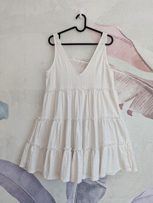 Pull & Bear sukienka letnia rozkloszowana boho rustic