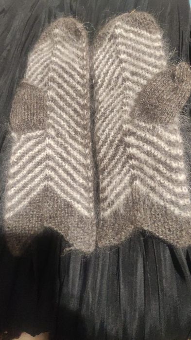 Варежки пуховые.