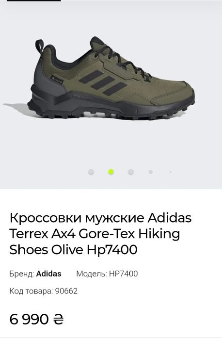 Кросівки adidas Terrex AX4 gore-tex (42р 27 см)