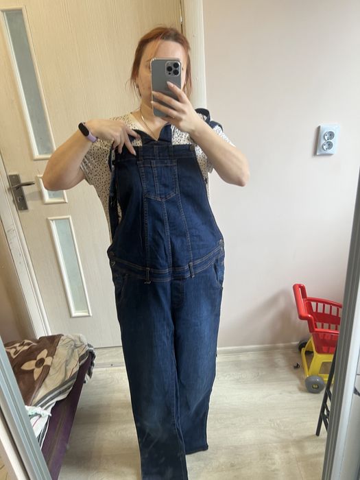 Джинсовый комбинезон