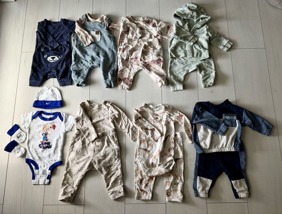 Mega paka super ciuszków! 56-68, newbie, hm, nike, levis, reserved, duzo kompletow!