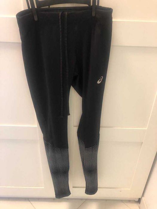 Czarne legginsy asics / S /