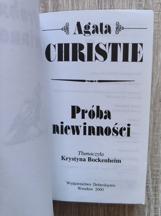 Próba niewinności Agata Christie