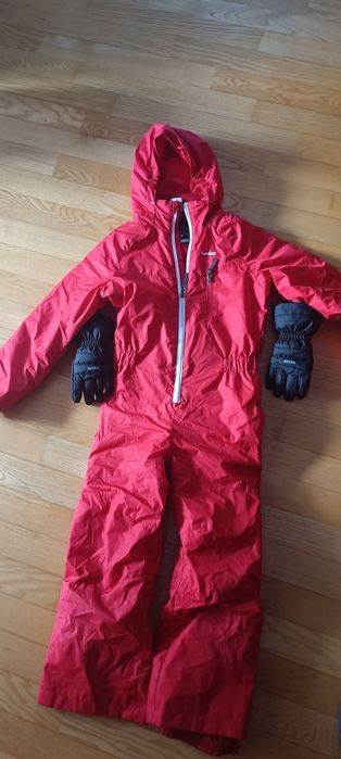 Kombinezon i rękawice 500  Wedze  125 cm - 132 cm  8 lat