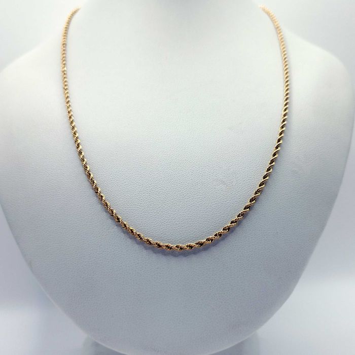 Złoty łańcuch - Łańcuszek Kordel ze Złota 585, 9,43g. 50cm.