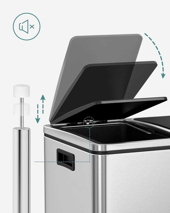 Контейнер для сміття сепаратор відходів SONGMICS 2 x 24 л