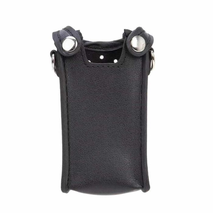 Bolsa portátil de couro macio, para walkie talkie